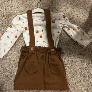 Thanksgiving Suspender Skirt